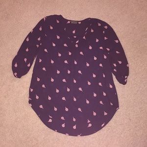 Hot air balloon print dress shirt